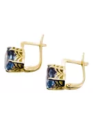 Pendientes Estilo vintage Aguamarina Oro amarillo de 14 quilates vec003y